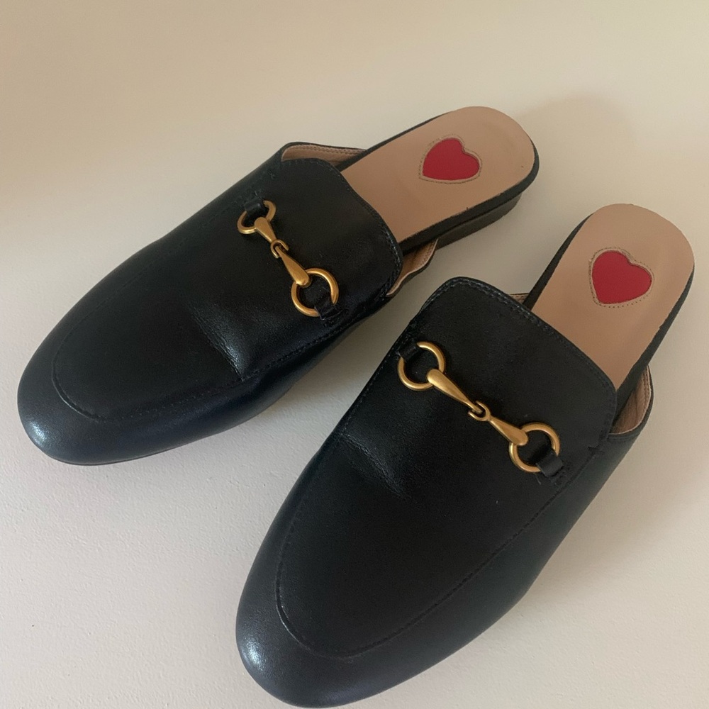 Black Leather Loafers